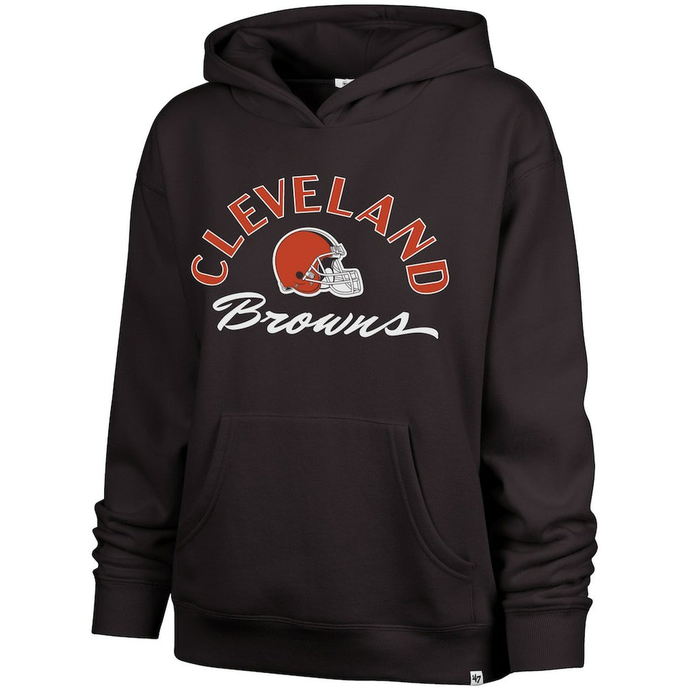 47 brand Cleveland Browns '47 Women's Whirlwind Naomi Pullover Hoodie Brown