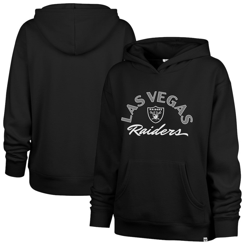 47 brand Las Vegas Raiders '47 Women's Whirlwind Naomi Pullover Hoodie Black