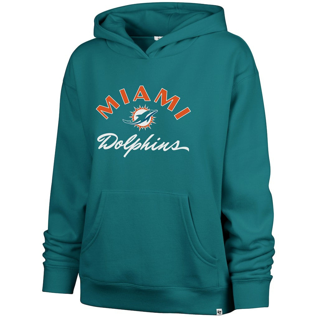 47 brand Miami Dolphins '47 Women's Whirlwind Naomi Pullover Hoodie Aqua