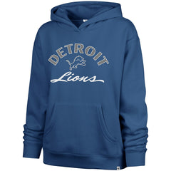 47 brand Detroit Lions '47 Women's Whirlwind Naomi Pullover Hoodie Blue