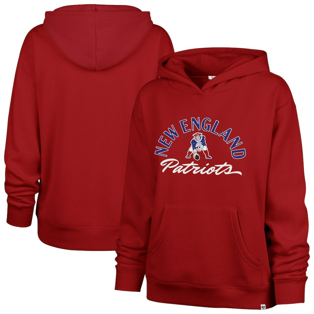 47 brand New England Patriots '47 Women's Whirlwind Naomi Pullover Hoodie Red