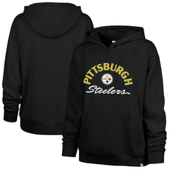 47 brand Pittsburgh Steelers '47 Women's Whirlwind Naomi Pullover Hoodie Black