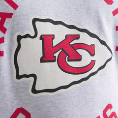 Kansas City Chiefs x Todd Snyder Premium Jersey Mock Neck Tee Heather Gray