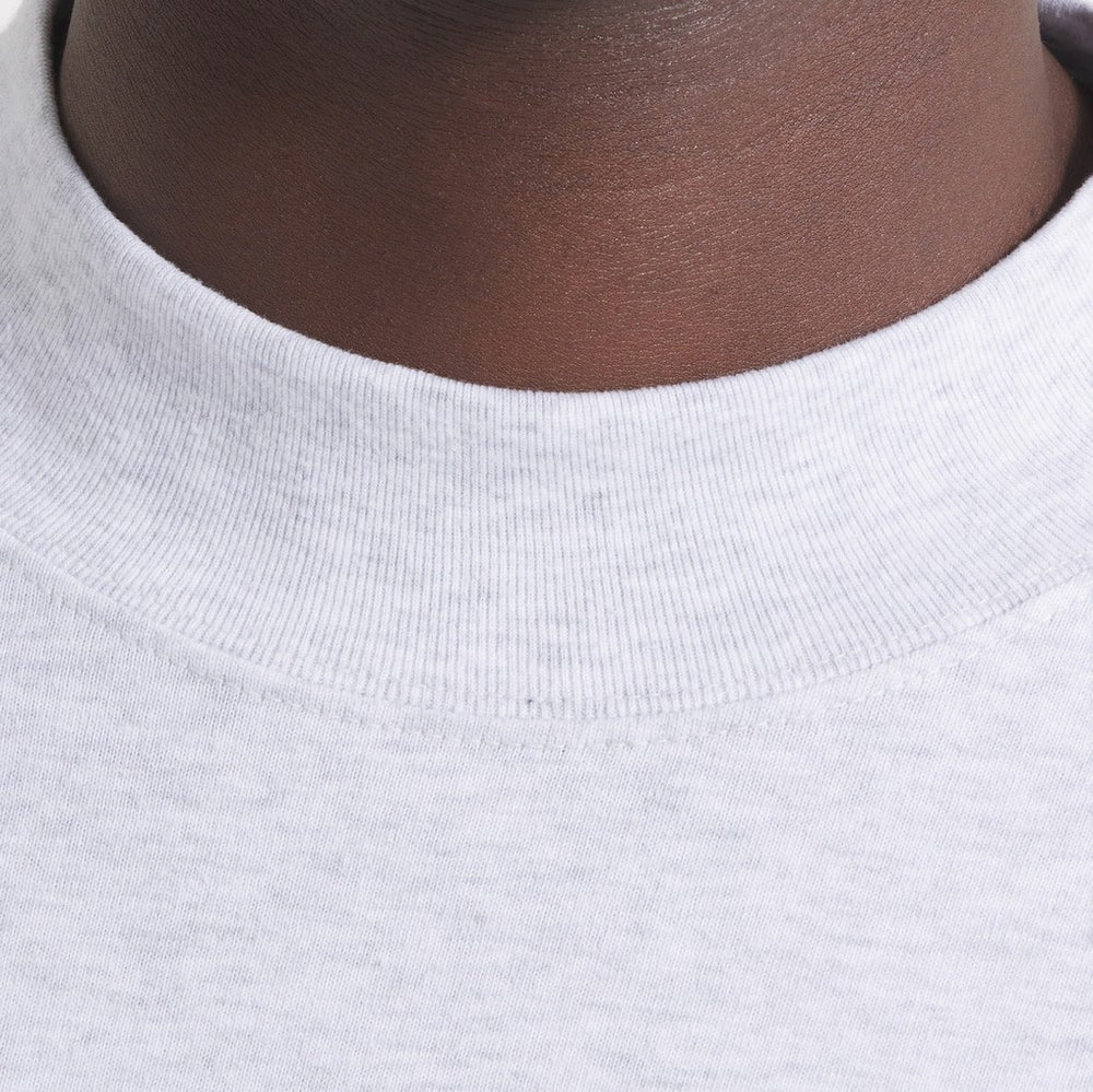 Kansas City Chiefs x Todd Snyder Premium Jersey Mock Neck Tee Heather Gray