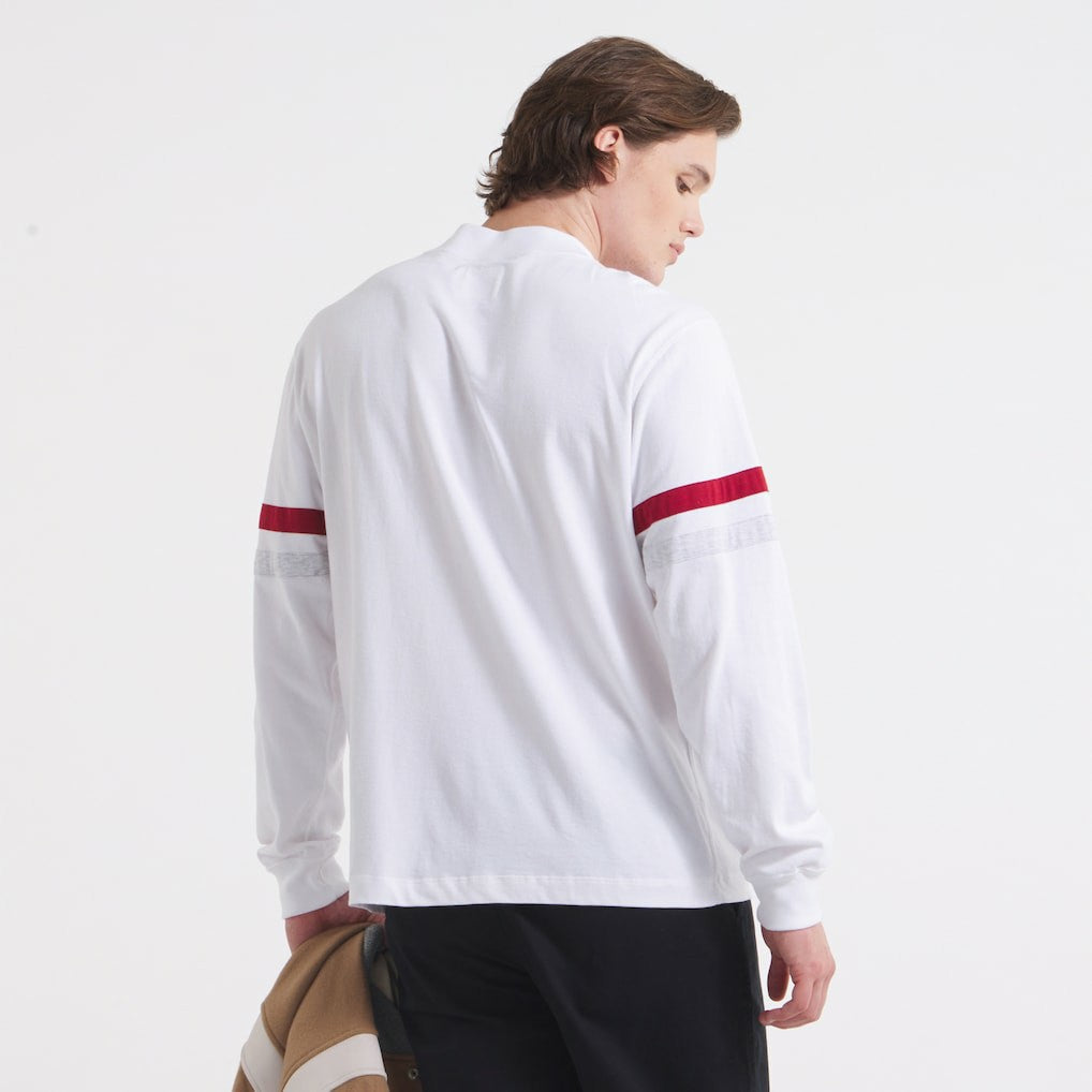 San Francisco 49ers x Todd Snyder Premium Jersey Mock Neck Tee White