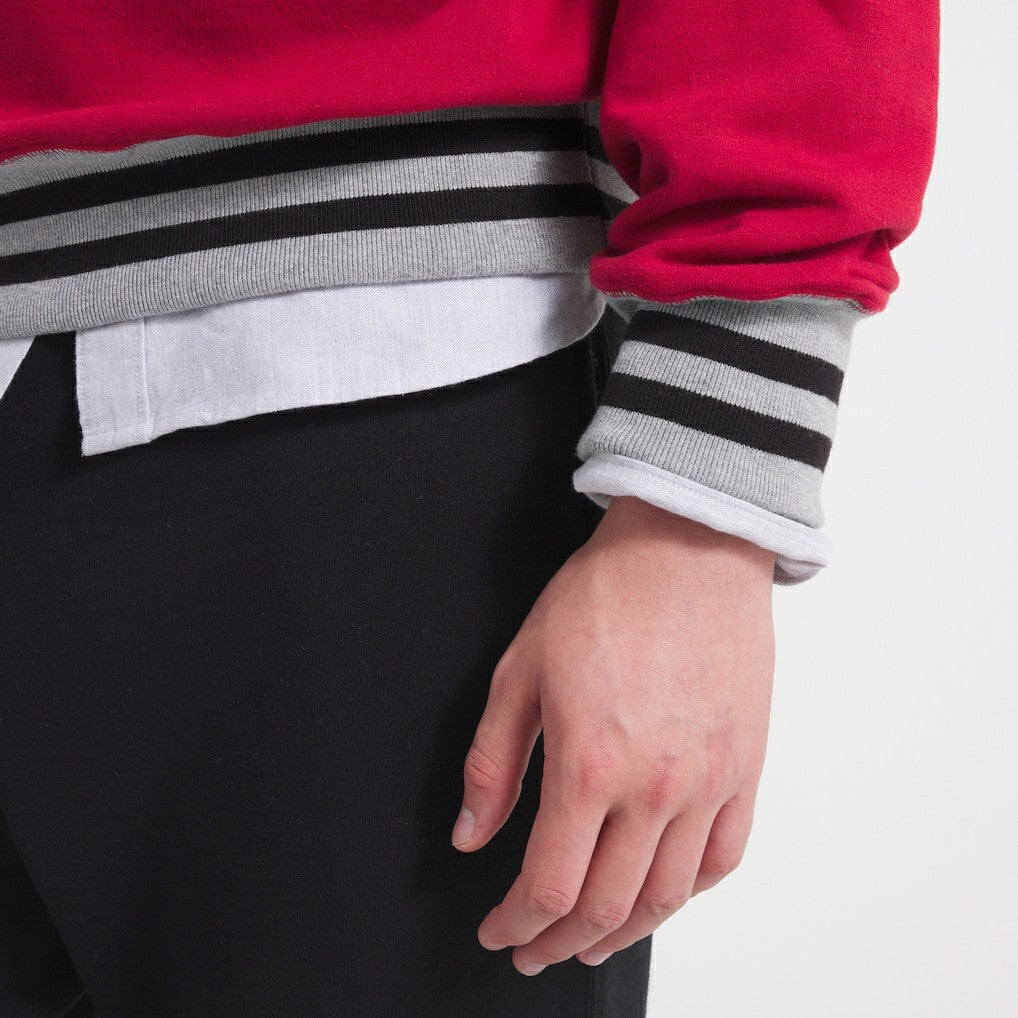 Kansas City Chiefs x Todd Snyder Relaxed Canadian Fleece Crew Red