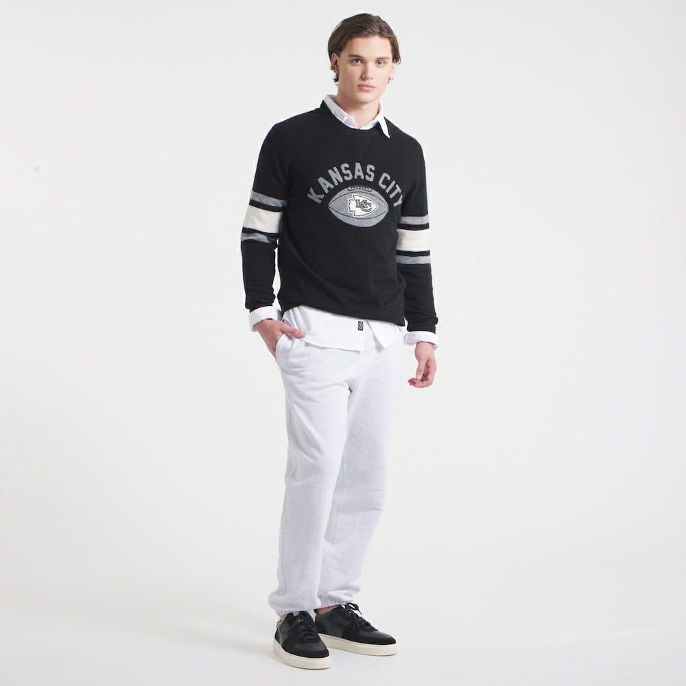 Kansas City Chiefs x Todd Snyder Cashmere Crew Sweater Black