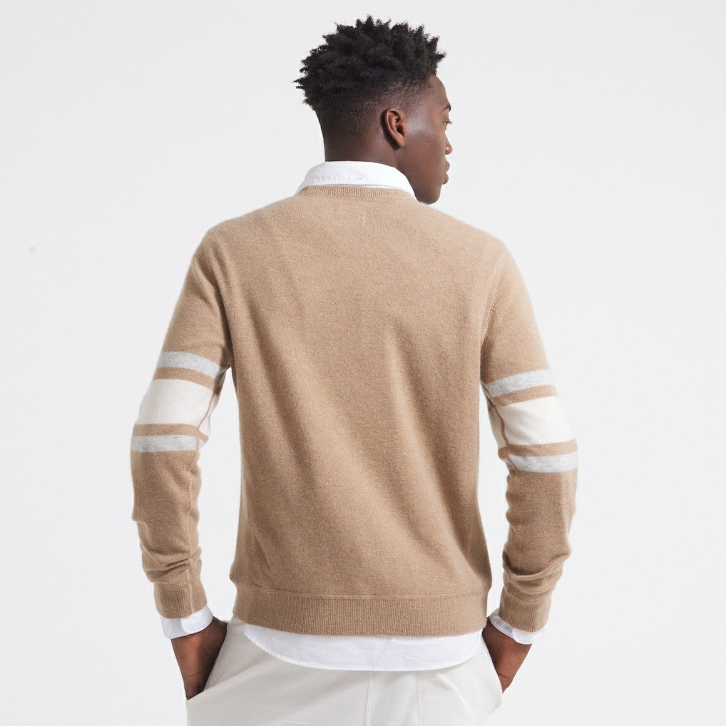 San Francisco 49ers x Todd Snyder Cashmere Crew Sweater Oatmeal