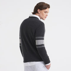 New York Giants x Todd Snyder Cashmere Crew Sweatshirt Heather Charcoal