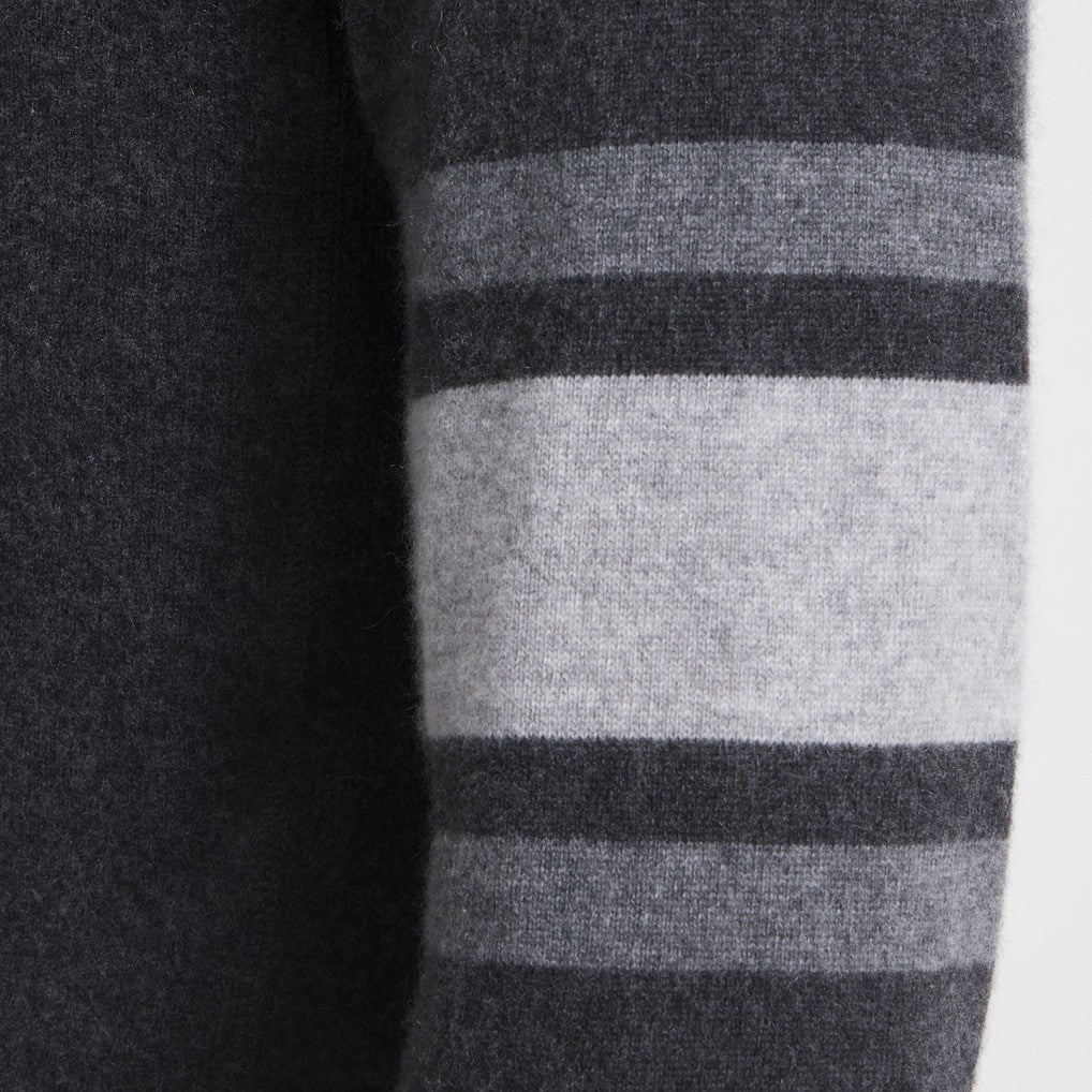 New York Giants x Todd Snyder Cashmere Crew Sweatshirt Heather Charcoal