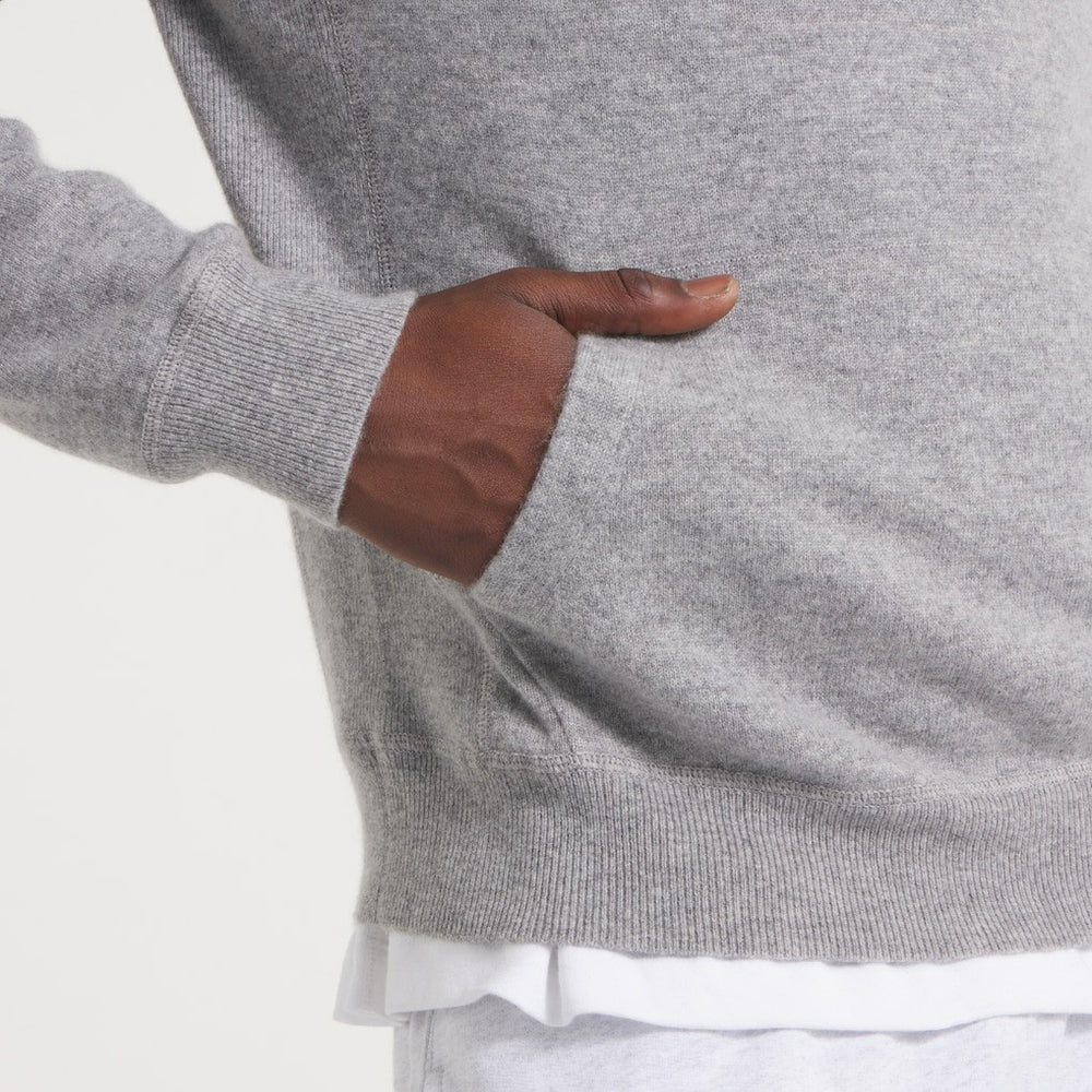 New York Giants x Todd Snyder Cashmere Hoodie Sweater Heather Charcoal