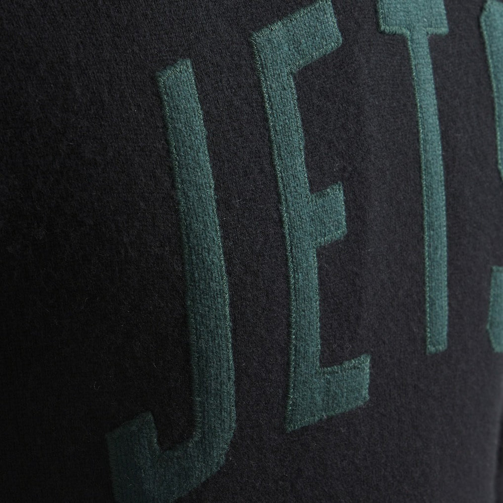 New York Jets x Todd Snyder Cashmere Hoodie Sweater Heather Black