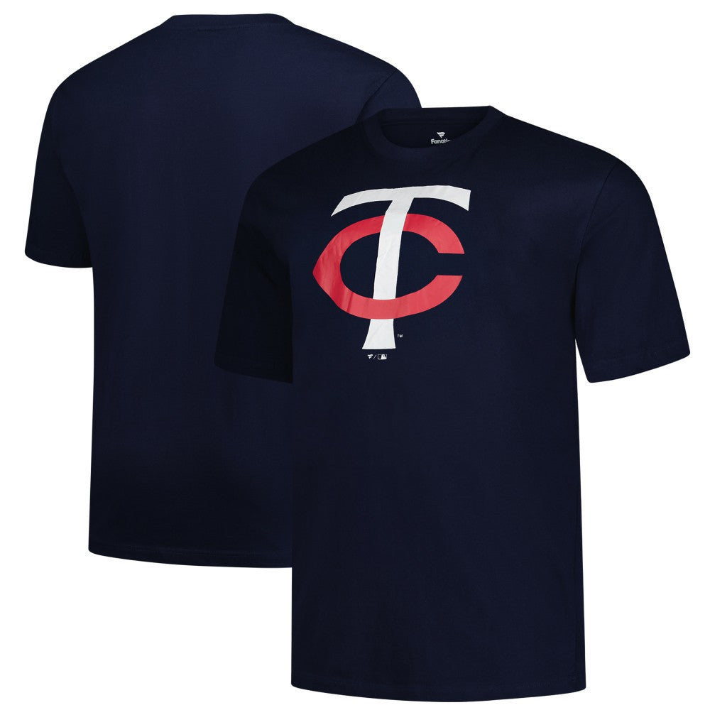 Minnesota Twins Profile Big & Tall Primary Logo T-Shirt - Navy - MLB on Sale