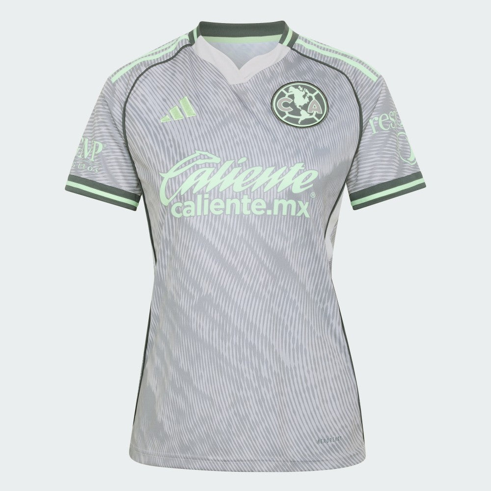 Club America Women's Third 2025/26 Replica Jersey Gray - Adidas