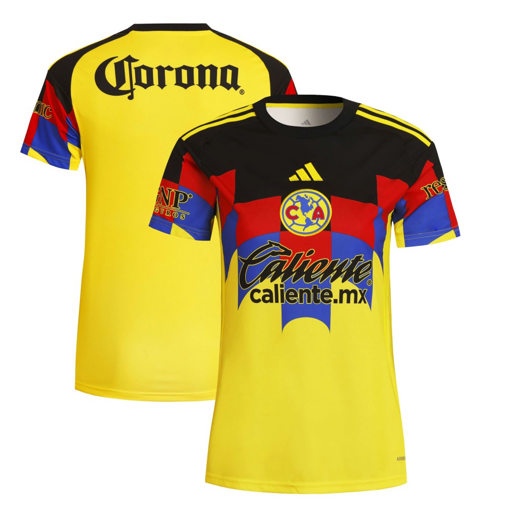 Club America Women's 2025/26 Home Replica Jersey Yellow - Adidas outlet