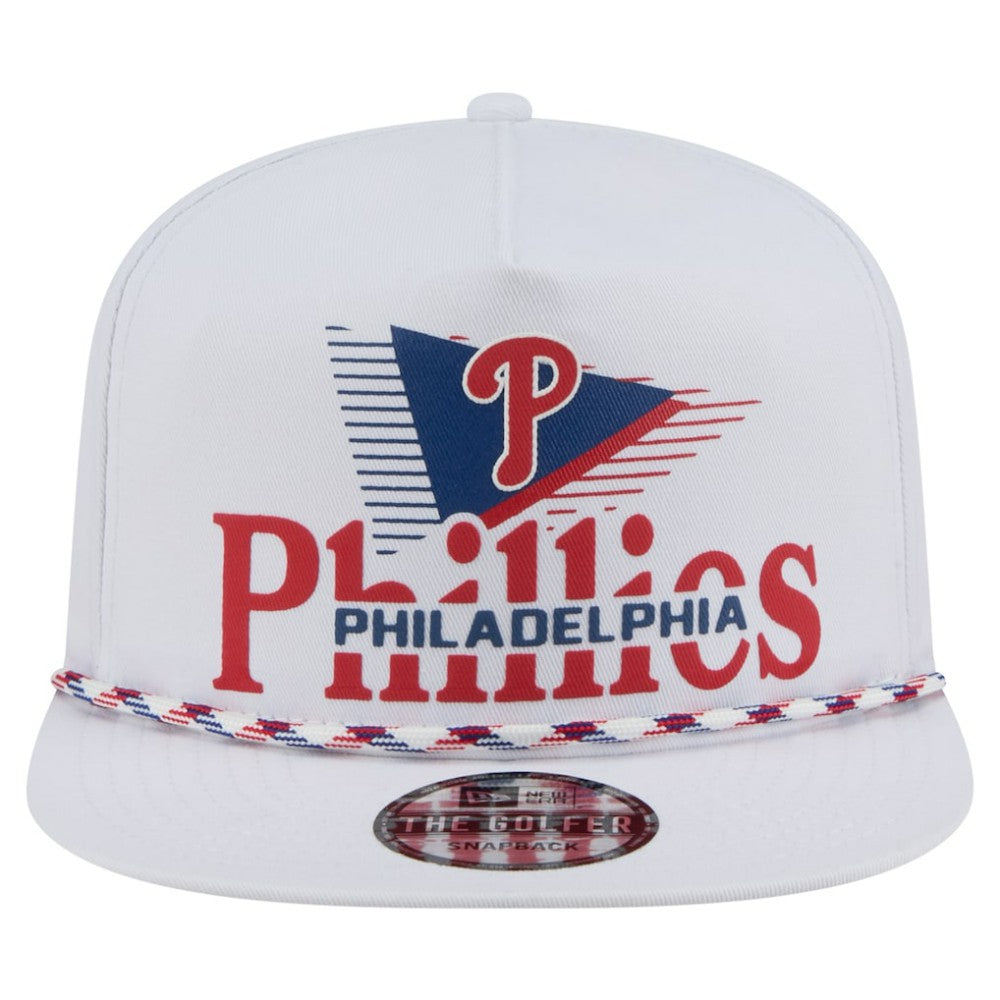 Philadelphia Phillies New Era Collide Golfer Snapback Hat - White - New Era on Sale