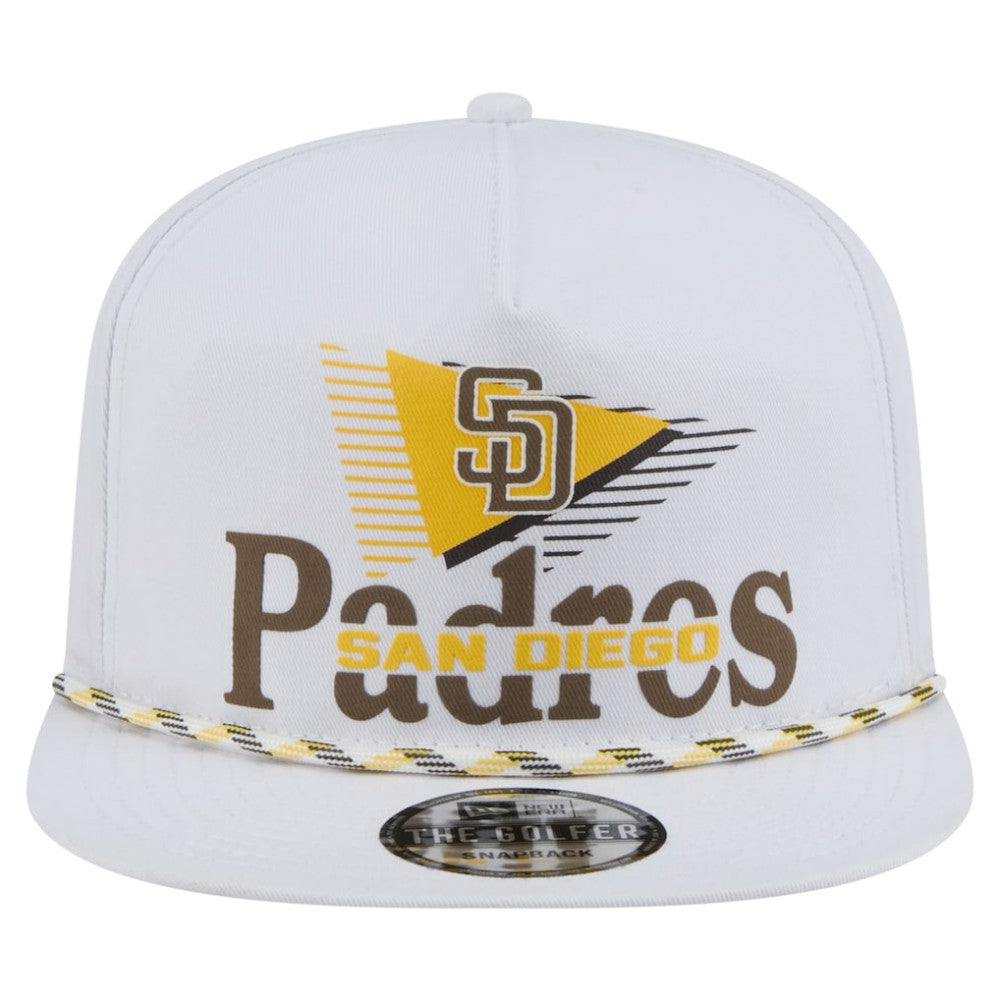 San Diego Padres New Era Collide Golfer Snapback Hat - White - New Era Sale