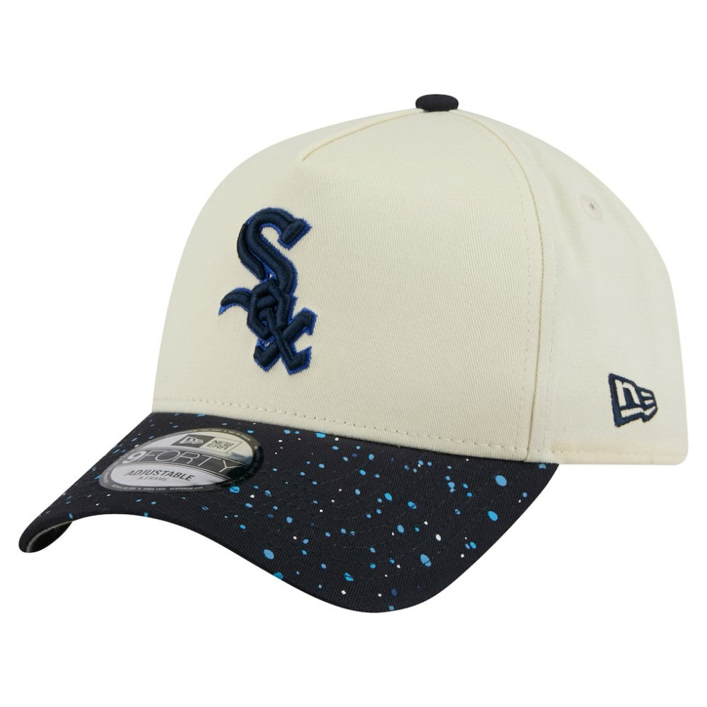 Chicago White Sox New Era Speckle A-Frame 9FORTY Adjustable Hat - Cream - New Era Online