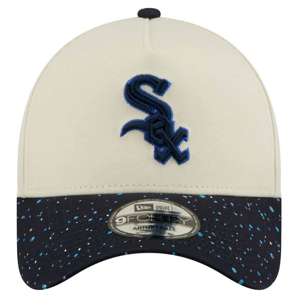 Chicago White Sox New Era Speckle A-Frame 9FORTY Adjustable Hat - Cream - New Era Online