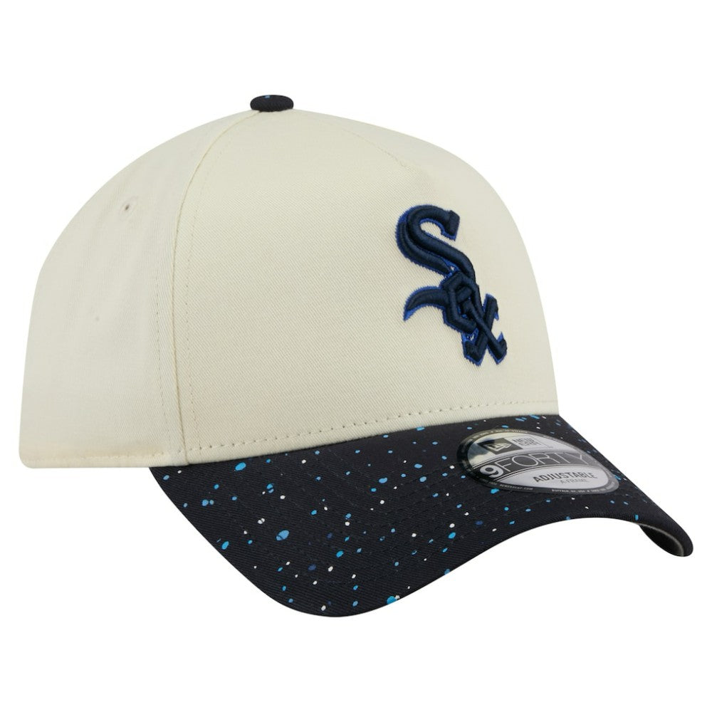 Chicago White Sox New Era Speckle A-Frame 9FORTY Adjustable Hat - Cream - New Era Online