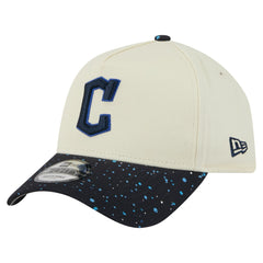 Cleveland Guardians New Era Speckle A-Frame 9FORTY Adjustable Hat - Cream - New Era Discount