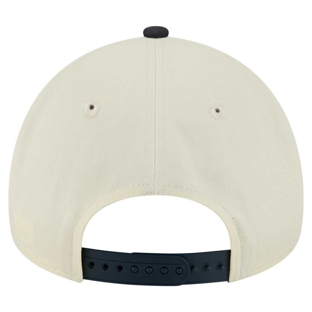Cleveland Guardians New Era Speckle A-Frame 9FORTY Adjustable Hat - Cream - New Era Discount