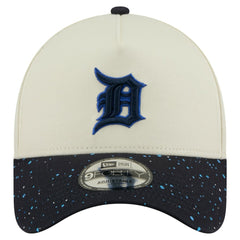 Detroit Tigers New Era Speckle A-Frame 9FORTY Adjustable Hat - Cream - New Era Discount