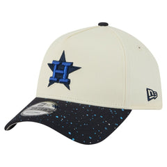 Houston Astros New Era Speckle A-Frame 9FORTY Adjustable Hat - Cream - New Era Sale