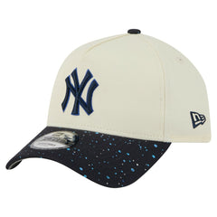 New York Yankees New Era Speckle A-Frame 9FORTY Adjustable Hat - Cream - New Era Lifestyle