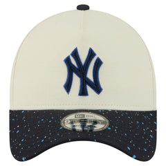 New York Yankees New Era Speckle A-Frame 9FORTY Adjustable Hat - Cream - New Era Lifestyle