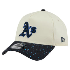 Athletics New Era Speckle A-Frame 9FORTY Adjustable Hat - Cream - New Era Sale