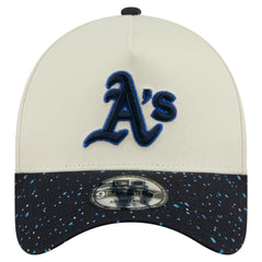 Athletics New Era Speckle A-Frame 9FORTY Adjustable Hat - Cream - New Era Sale