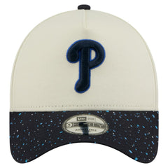 Philadelphia Phillies New Era Speckle A-Frame 9FORTY Adjustable Hat - Cream - New Era Sale
