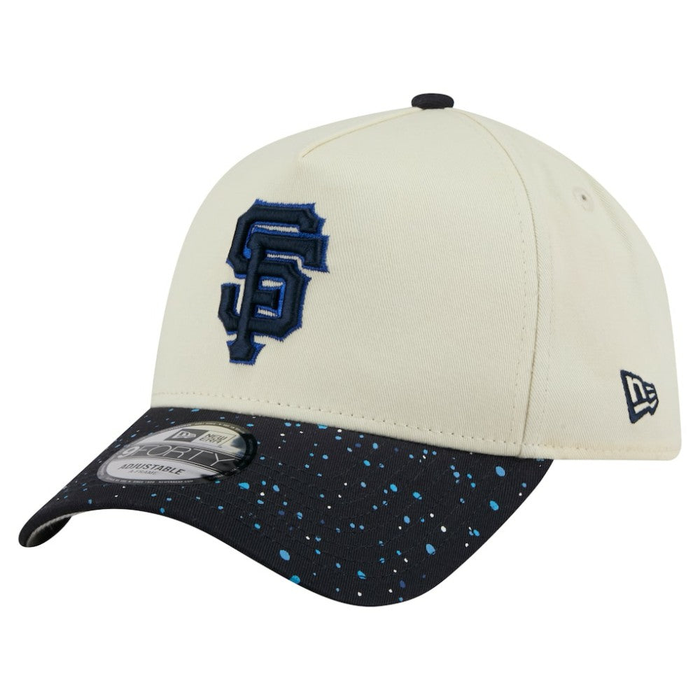 San Francisco Giants New Era Speckle A-Frame 9FORTY Adjustable Hat - Cream - New Era on Sale