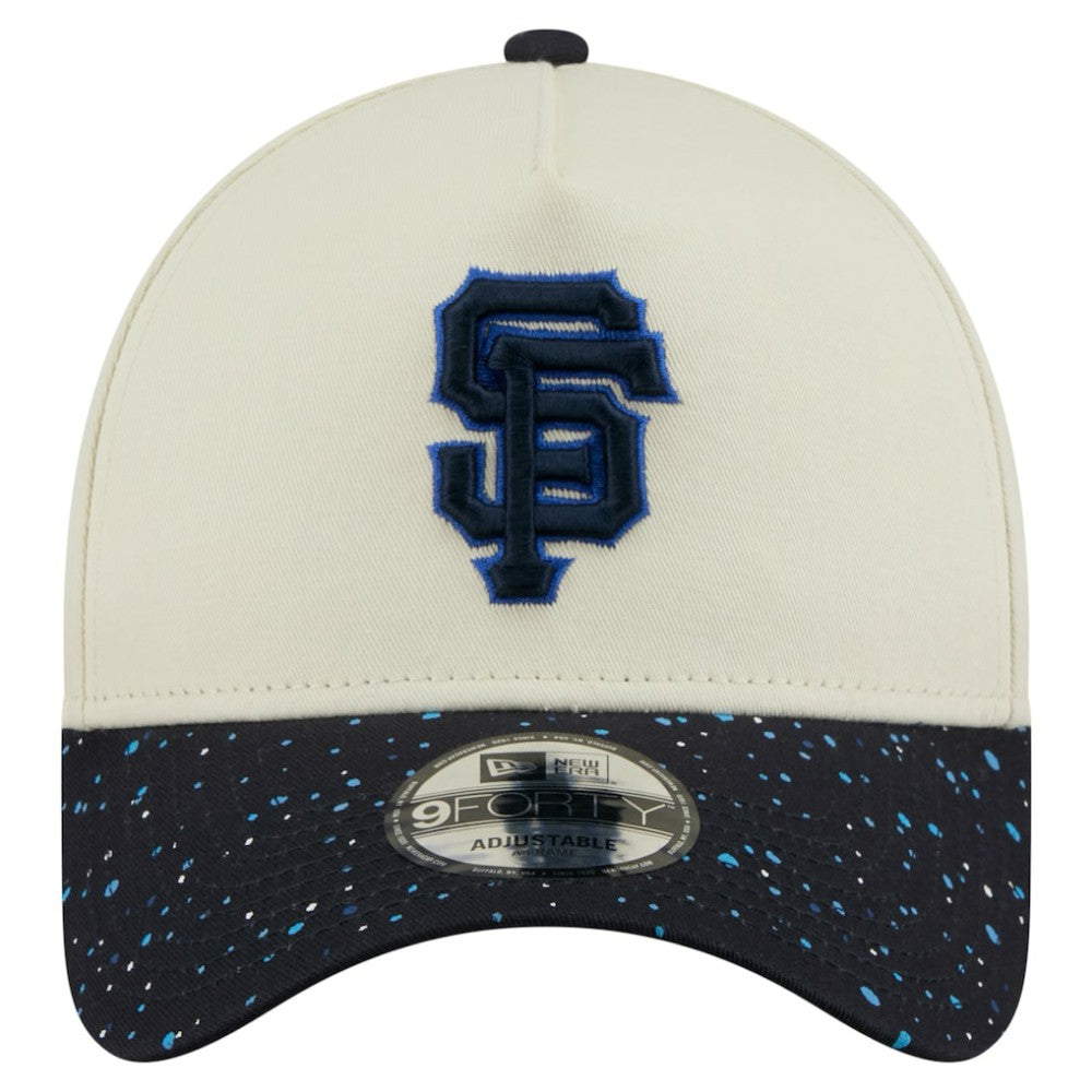 San Francisco Giants New Era Speckle A-Frame 9FORTY Adjustable Hat - Cream - New Era on Sale