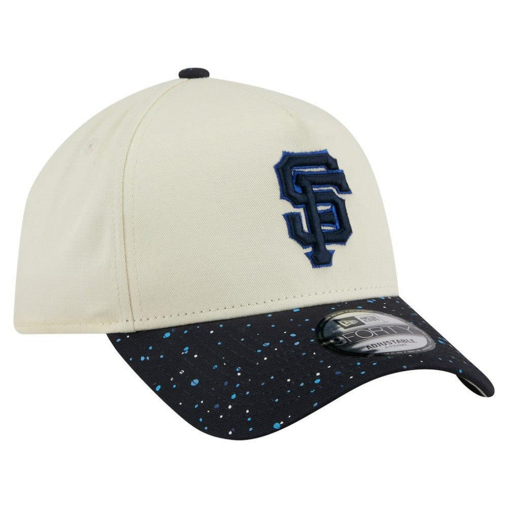 San Francisco Giants New Era Speckle A-Frame 9FORTY Adjustable Hat - Cream - New Era on Sale