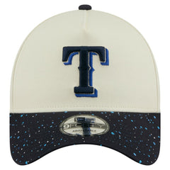 Texas Rangers New Era Speckle A-Frame 9FORTY Adjustable Hat - Cream - New Era Discount