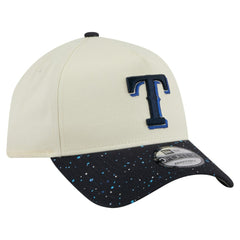 Texas Rangers New Era Speckle A-Frame 9FORTY Adjustable Hat - Cream - New Era Discount