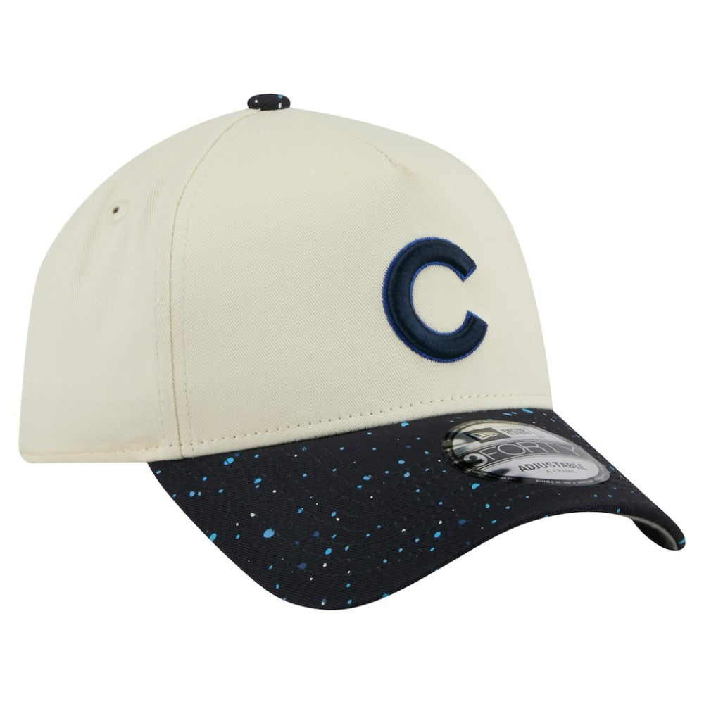 Chicago Cubs New Era Speckle A-Frame 9FORTY Adjustable Hat - Cream - New Era Online