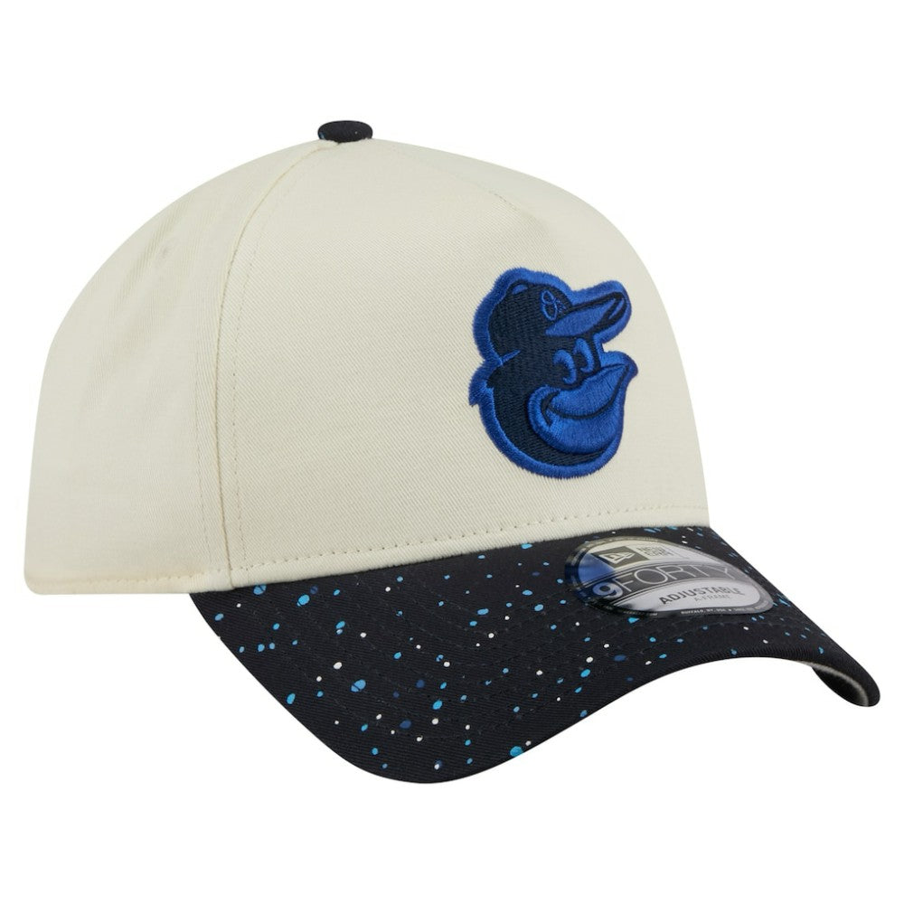 Baltimore Orioles New Era Speckle A-Frame 9FORTY Adjustable Hat - Cream - New Era Online