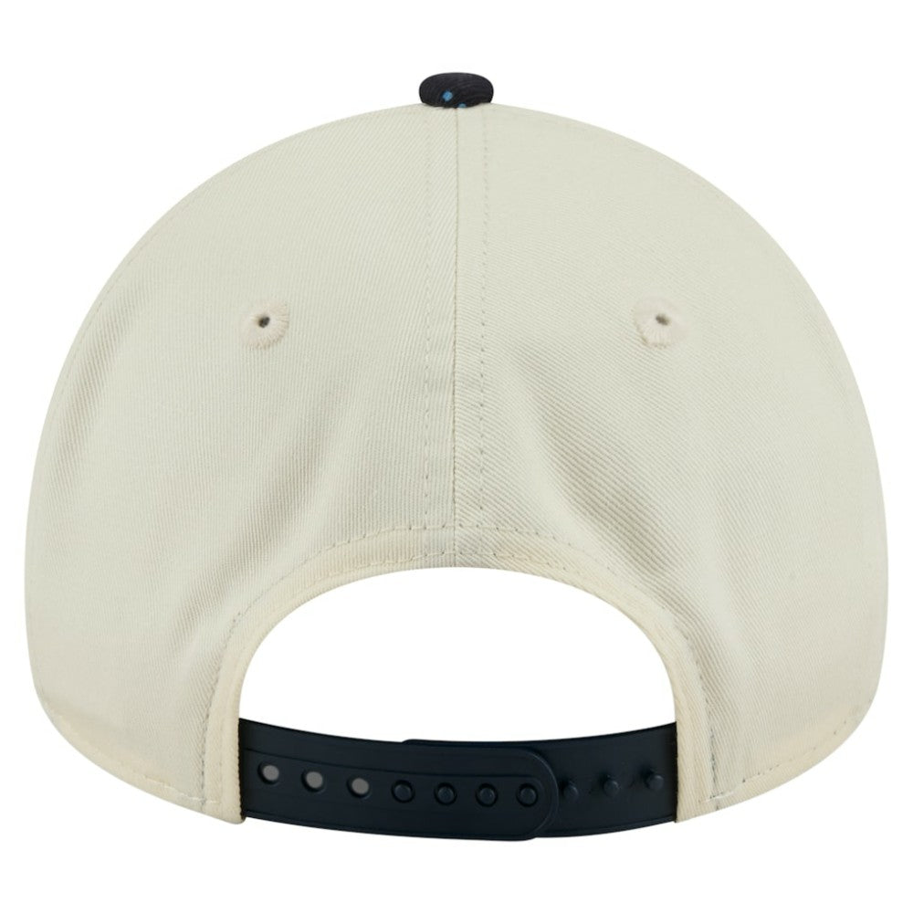 Atlanta Braves New Era Speckle A-Frame 9FORTY Adjustable Hat - Cream - New Era Sale