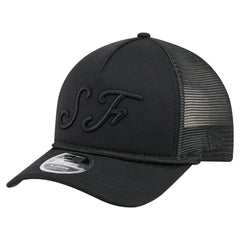 San Francisco Giants New Era City Initial 9FORTY A-Frame M-Crown Adjustable Trucker Hat - Black - New Era Sale