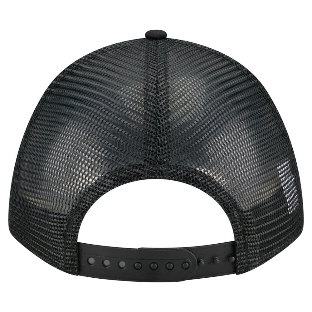 Seattle Mariners New Era City Initial 9FORTY A-Frame M-Crown Adjustable Trucker Hat - Black - New Era Online