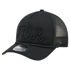 Toronto Blue Jays New Era City Initial 9FORTY A-Frame M-Crown Adjustable Trucker Hat - Black - New Era Lifestyle
