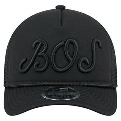 Boston Red Sox New Era City Initial 9FORTY A-Frame M-Crown Adjustable Trucker Hat - Black - New Era Discount