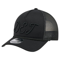 Detroit Tigers New Era City Initial 9FORTY A-Frame M-Crown Adjustable Trucker Hat - Black - New Era Online