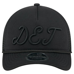 Detroit Tigers New Era City Initial 9FORTY A-Frame M-Crown Adjustable Trucker Hat - Black - New Era Online