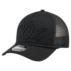 Colorado Rockies New Era City Initial 9FORTY A-Frame M-Crown Adjustable Trucker Hat - Black - New Era on Sale