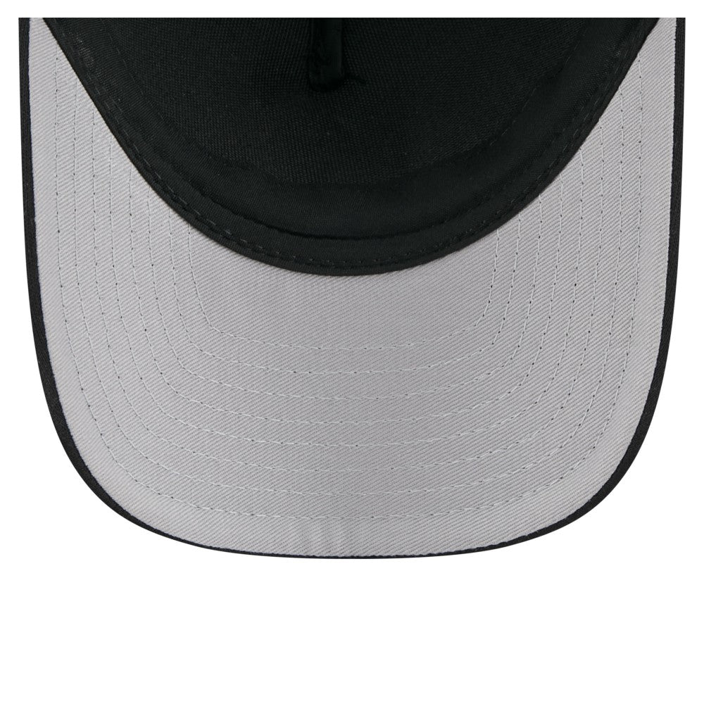 Miami Marlins New Era City Initial 9FORTY A-Frame M-Crown Adjustable Trucker Hat - Black - New Era Lifestyle