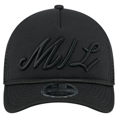 Milwaukee Brewers New Era City Initial 9FORTY A-Frame M-Crown Adjustable Trucker Hat - Black - New Era on Sale